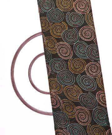 multicolor foil print chiffon fabric